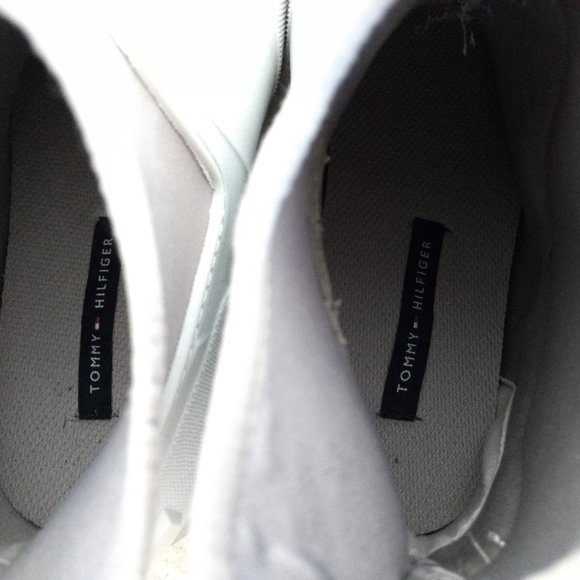 Tommy Hilfiger Women's Size 8M Gray‎ Logo Snow Rain Rubber Ankle Boots NEW READ - Picture 7 of 12